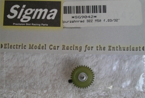 Spurzahnrad Sigma 32 Zähne für 2,38 mm Achsen