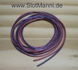 Motor cable highly flexible silicone 2x2mx0, 25mm ² red / black
