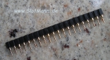 Motorstecker-Buchsenleiste RM 2,54, gerade Pole: 1 x 20