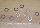 Achsdistanzen Set Edelstahl für 2,38 mm Achsen 12 Stück