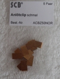Anlötclip SCB schmal Kupfer 10 Stück