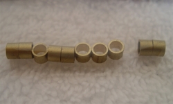 Axle spacers brass 3mm for 3mm axles 10 pieces