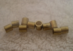 Axle spacers brass 4mm for 3mm axles 10 pieces