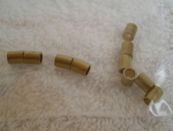 Axle spacers brass 5mm for 3mm axles 10 pieces